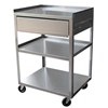 Ideal MC21D Stainless Steel Utility Cart with Drawer
