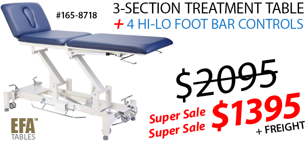 3-SECTION TREATMENT TABLE SALE!