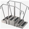 Whitehall Stainless Steel Small Straight Training Stairs - Model TS-300 - 64" x 30" x 65"