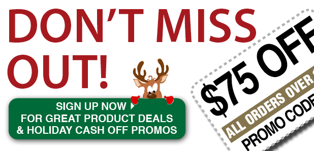 Sign Up Now for Cash-Off Promos & Sale Notifications.