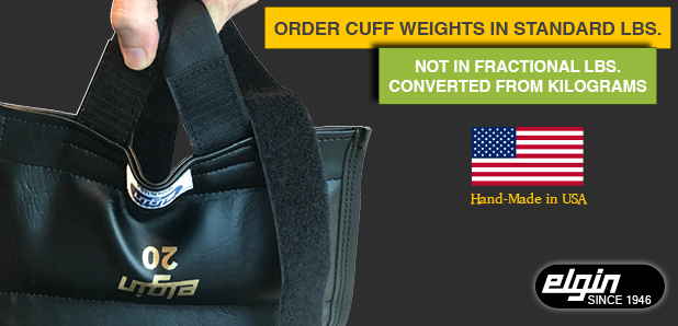 Order Your Cuff Weights in LBS not in Converted Kilos!