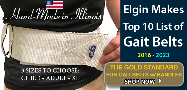 Elgin Gait Belts - The Gold Standard of Gait Belts with Handles
