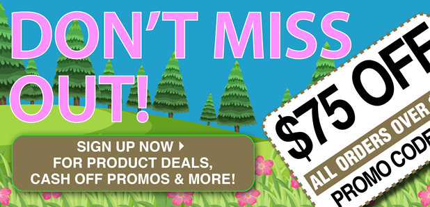 Sign Up Now for Cash-Off Promos & Sale Notifications!