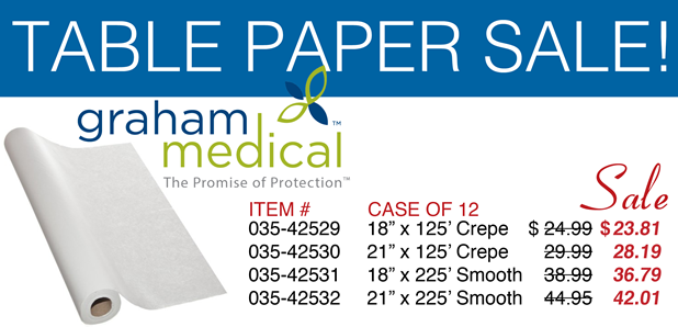 Graham Medical Table Paper Sale