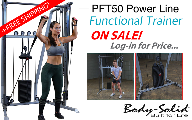 New! PFT50 SINGLE STACK FUNCTIONAL TRAINER - On Sale!